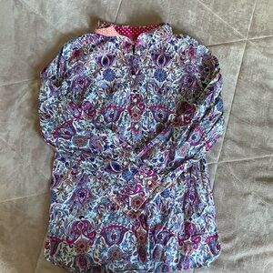 Talbots Multicolor Paisley Blouse